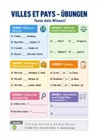 Vorschau - Arbeitsblätter - Präpositionen à, en, au bei Ländern – Spickzettel Französisch - Seite 2