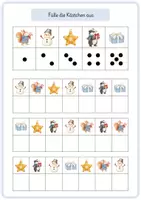 Vorschau - Arbeitsblätter - Weihnachten – 24 Arbeitsblätter zur visuellen Wahrnehmung, Konzentration & logischem Denken | Vorschule & 1. Klasse - Seite 2