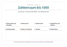 Vorschau - Stationenlernen - Lerntheke Zahlenraum bis 1.000 – Klasse 3 - Seite 2