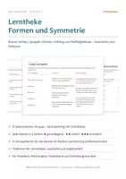 Vorschau - Stationenlernen - Lerntheke Formen und Symmetrie – Klasse 3 - Deckblatt