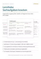 Vorschau - Stationenlernen - Lerntheke Sachaufgaben – Klasse 3 - Deckblatt