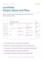 Vorschau - Stationenlernen - Lerntheke Körper und Netze – Klasse 4 - Deckblatt