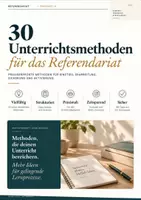 Vorschau - Unterrichtsreihen - 30 Unterrichtsmethoden für das Referendariat | Aktivierende Methoden, Gruppenarbeit, Differenzierung & Unterrichtsplanung - Deckblatt
