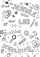 Vorschau - Mal- und Bastelvorlagen - Fähnchen Schulstart zum Fertiggestalten - Seite 3