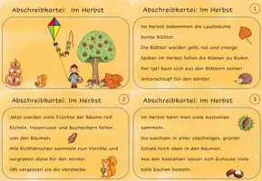 Vorschau - Arbeitsblätter - Abschreibkartei Herbst - Seite 2