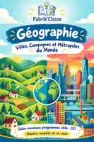 Aperçu - Préparation de séquence / Séquence complète - CE1- séquence clé-en -main Villes, campagnes et métropoles - Page 1