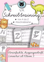 Vorschau - Fördermaterial/Inklusion - Abschreibkartei VA (Vereinf. Ausgangsschrift) | 3. Klasse - Deckblatt
