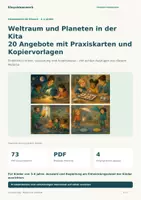 Vorschau - Stundenentwürfe - Weltraum und Planeten in der Kita – 20 Angebote mit Praxiskarten und Kopiervorlagen - Deckblatt