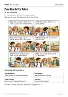 Vorschau - Stundenentwürfe - DaZ A1: Das Buch für Mira – Comic, Aufgaben und Lösungen - Seite 1