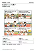 Vorschau - Stundenentwürfe - DaZ A1: Zusammen ins Ziel – Comic, Aufgaben und Lösungen - Seite 1