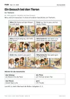 Vorschau - Stundenentwürfe - DaZ A1: Ein Besuch bei den Tieren – Comic, Aufgaben und Lösungen - Seite 1