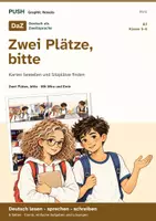 Vorschau - Stundenentwürfe - DaZ A1: Zwei Plätze, bitte – Comic, Aufgaben und Lösungen - Deckblatt