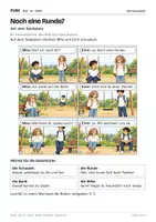 Vorschau - Stundenentwürfe - DaZ A1: Noch eine Runde? – Comic, Aufgaben und Lösungen - Seite 1