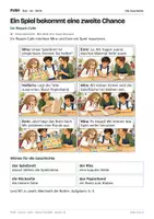 Vorschau - Stundenentwürfe - DaZ A2: Ein Spiel bekommt eine zweite Chance – Comic, Aufgaben und Lösungen - Seite 1