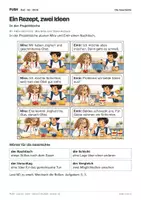 Vorschau - Stundenentwürfe - DaZ A2: Ein Rezept, zwei Ideen – Comic, Aufgaben und Lösungen - Seite 1