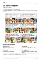 Vorschau - Stundenentwürfe - DaZ A2: Ein fairer Spielplan – Comic, Aufgaben und Lösungen - Seite 1