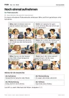Vorschau - Stundenentwürfe - DaZ A2: Noch einmal aufnehmen – Comic, Aufgaben und Lösungen - Seite 1