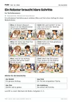Vorschau - Stundenentwürfe - DaZ A2: Ein Roboter braucht klare Schritte – Comic, Aufgaben und Lösungen - Seite 1