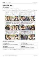 Vorschau - Stundenentwürfe - DaZ A2: Platz für alle – Comic, Aufgaben und Lösungen - Seite 1