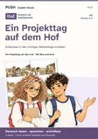 Vorschau - Stundenentwürfe - DaZ A2: Ein Projekttag auf dem Hof – Comic, Aufgaben und Lösungen - Deckblatt