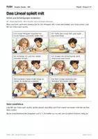Vorschau - Stundenentwürfe - Das Lineal spielt mit: Comic mit Aufgaben und Lösungen, Kl. 5–6 - Seite 1