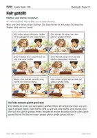 Vorschau - Stundenentwürfe - Fair geteilt: Comic mit Aufgaben und Lösungen, Kl. 3–4 - Seite 1