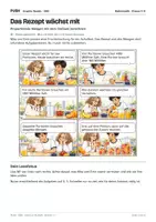 Vorschau - Stundenentwürfe - Das Rezept wächst mit: Comic mit Aufgaben und Lösungen, Kl. 5–6 - Seite 1