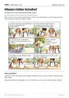 Vorschau - Stundenentwürfe - Mission kühler Schulhof: Comic mit Aufgaben und Lösungen, Kl. 5–6 - Seite 1