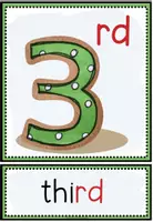 Vorschau - Bildkarten - Ordinal Numbers - Picture + Word Cards - Seite 3