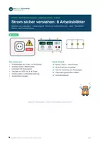 Vorschau - Arbeitsblätter - Elektrizitätslehre (G-Kurs): 8 Arbeitsblätter zu Gefahren, Netzgerät, Stromkreis, Reihen- und Parallelschaltung – Klasse 8/9 - Seite 1