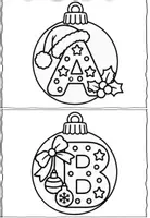 Vorschau - Arbeitsblätter - Weihnachtskugeln basteln – 3D-Namenskugeln für Weihnachten | Bastelvorlage Grundschule #schaurigsparen - Seite 3