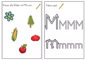 Vorschau - Arbeitsblätter - Buchstabenheft Mm - Buchstabeneinführung - Seite 3