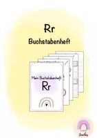 Vorschau - Arbeitsblätter - Buchstabenheft Rr - Buchstabeneinführung - Deckblatt
