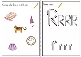 Vorschau - Arbeitsblätter - Buchstabenheft Rr - Buchstabeneinführung - Seite 3