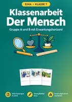 Vorschau - Test - Der Mensch Ethik Klassenarbeit Klasse 7 - Deckblatt