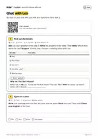 Vorschau - Arbeitsblätter - Englisch schreiben im KI-Chat: Kinobesuch mit Leo – Kl. 5–6 - Seite 3