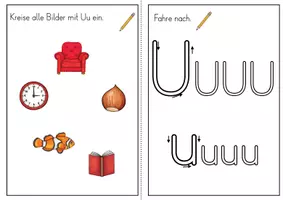 Vorschau - Arbeitsblätter - Buchstabenheft Uu - Buchstabeneinführung - Seite 3