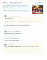 Vorschau - Arbeitsblätter - Deutsch 5/6. Klasse Mittelschule Bayern: Präsens - Seite 1