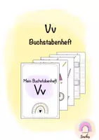 Vorschau - Arbeitsblätter - Buchstabenheft Vv - Buchstabeneinführung - Deckblatt