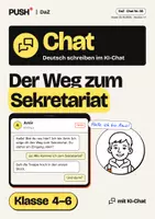 Vorschau - Arbeitsblätter - Deutsch schreiben im KI-Chat (DaZ): Weg zum Sekretariat – Kl. 4–6 - Deckblatt