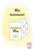 Vorschau - Arbeitsblätter - Buchstabenheft Ww - Buchstabeneinführung - Deckblatt