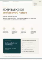 Vorschau - Unterrichtsreihen - Hospitationen professionell nutzen – Referendariat | Unterricht beobachten, Hospitationsprotokoll, Reflexion & Checklisten - Deckblatt