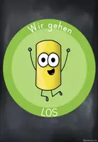 Vorschau - Präsentationen/Tafelbilder - Signalkarten Chalkys (Los - Stehen - Zurück) - Seite 1
