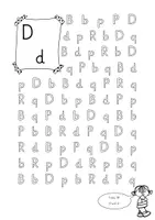 Vorschau - Arbeitsblätter - Visuelle Differenzierung D/d - Deckblatt