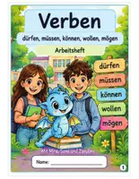 Vorschau - Arbeitsblätter - Deutsch 5/6. Klasse Mittelschule Bayern: Verben - Deckblatt