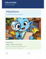 Vorschau - Arbeitsblätter - Deutsch 5/6. Klasse Mittelschule Bayern: Präpositionen - Deckblatt