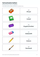 Vorschau - Arbeitsblätter - Domino_Schulmaterialien - Deckblatt