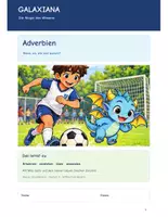 Vorschau - Arbeitsblätter - Deutsch 5/6. Klasse Mittelschule Bayern: Adverbien - Deckblatt
