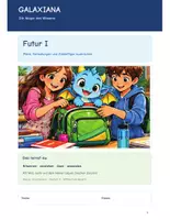 Vorschau - Arbeitsblätter - Deutsch 6/7 Klasse Mittelschule Bayern: Futur I - Deckblatt