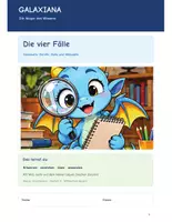 Vorschau - Arbeitsblätter - Deutsch 6. Klasse Mittelschule Bayern: Die vier Fälle - Deckblatt